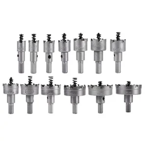 13-Piece HSS Woodworking Hole Saw Kit (16-53mm) - Precision Metal & Wood Cutter Set