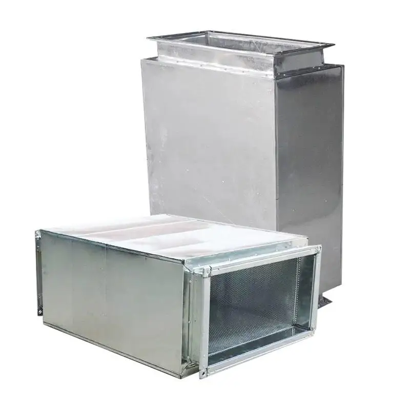Rectangular Duct Silencer Air Duct Silencer Ventilation Pipe Silencer with Gearbox and Motor Easy to Operate