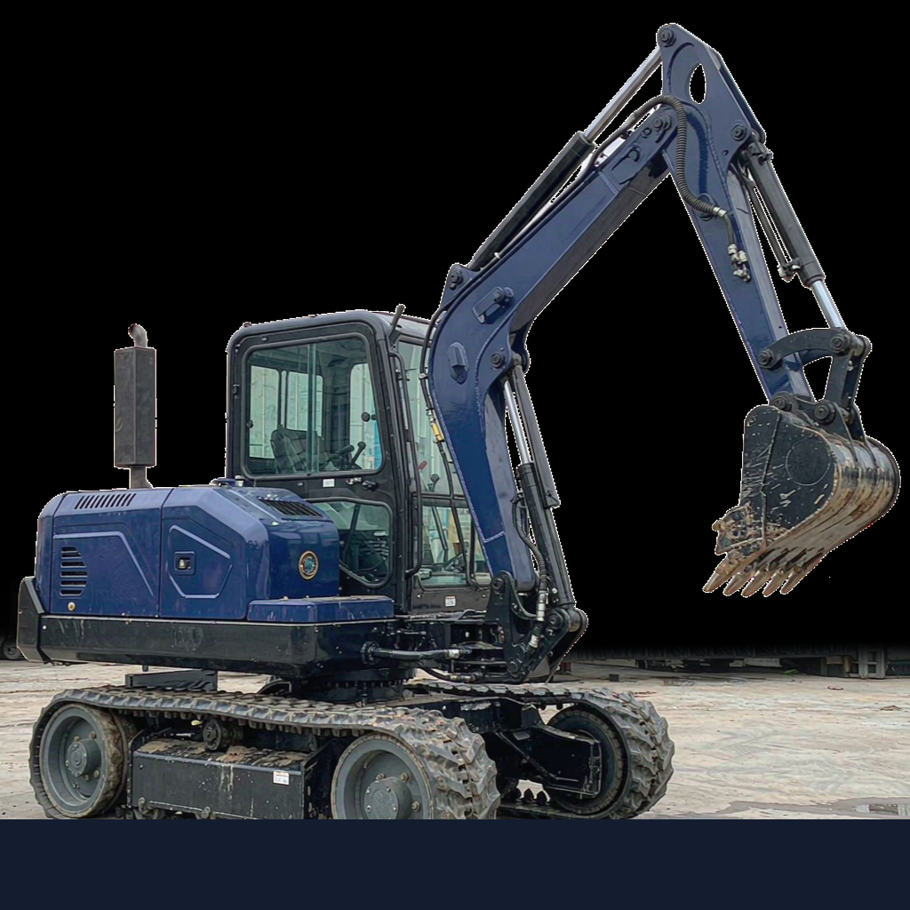 3.5-ton zero-tail swing mini excavator with rubber tracks and offset boom - LUYRN HL35U class